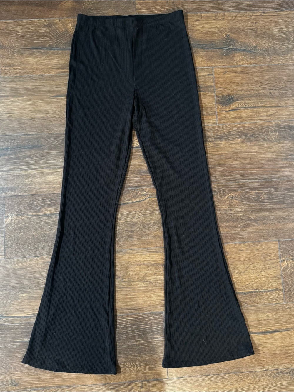 ASOS Black Ribbed Knit Trousers